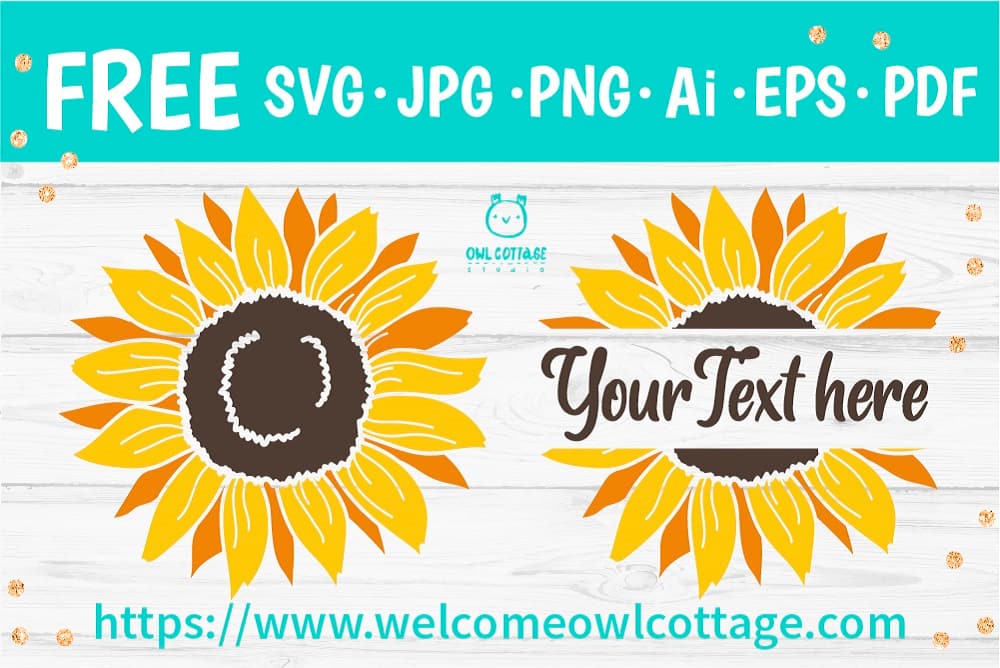 Sunflower SVG Monogram